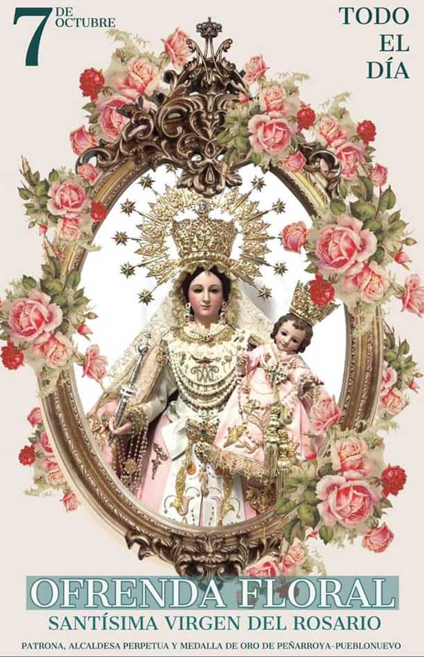 frenda floral a la Nuestra Se�ora del Rosario