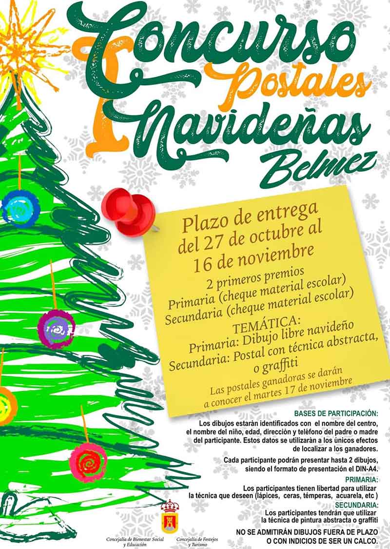 Concurso de postales navideas en Belmez