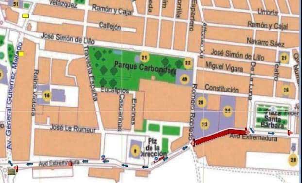 Corte de la Avenida de Extremadura por obras