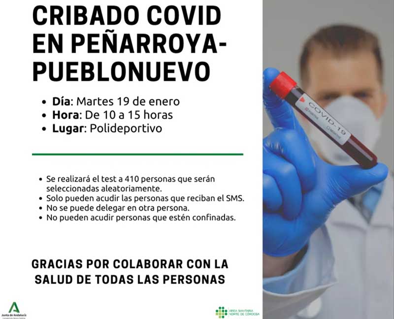 El cribado Covid se realizar� en el polideportivo 