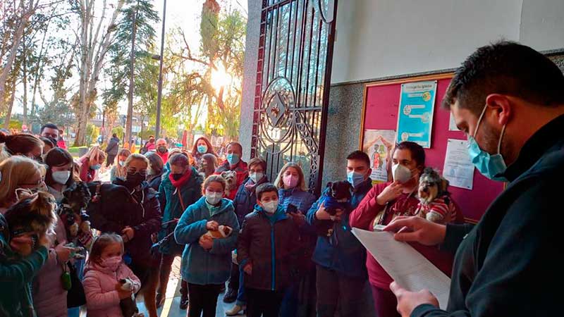 Pearroya- Pueblonuevo bendice a sus mascotas por San Antn