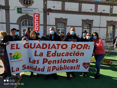Manifestación en Centro de Salud de Peñarroya