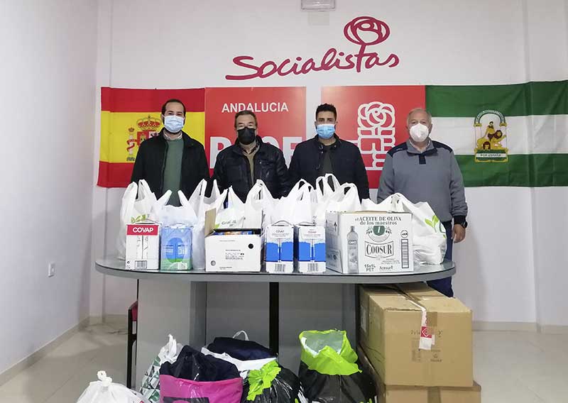 Material recogido para Ucrania