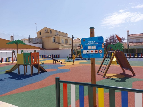 Inaugurada la nueva zona infantil del parque Carbonfera