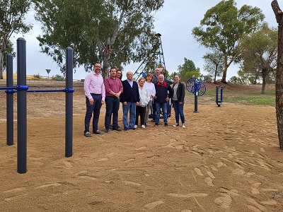 Parque biosaludable en la barriada de Los Cuarteles