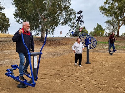 Parque biosaludable en la barriada de Los Cuarteles
