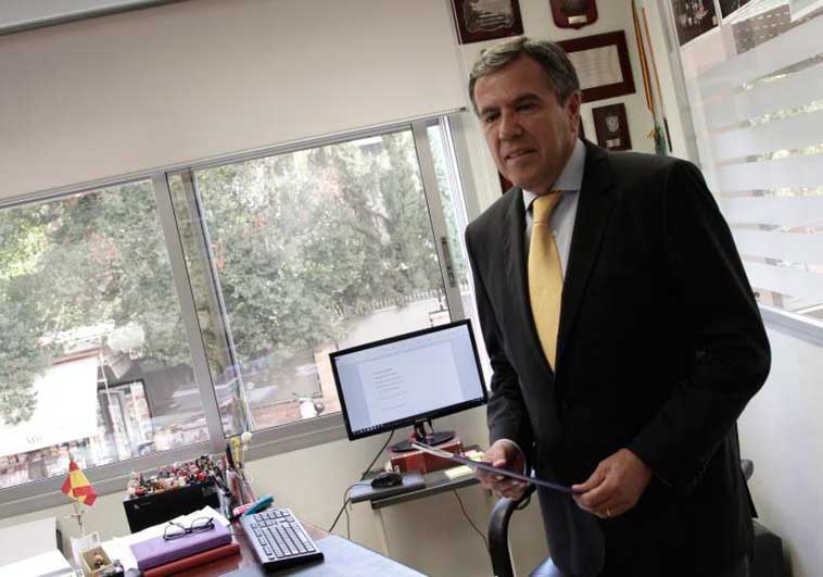 El abogado sevillano Fernando Osuna durante una visita a Crdoba ABC