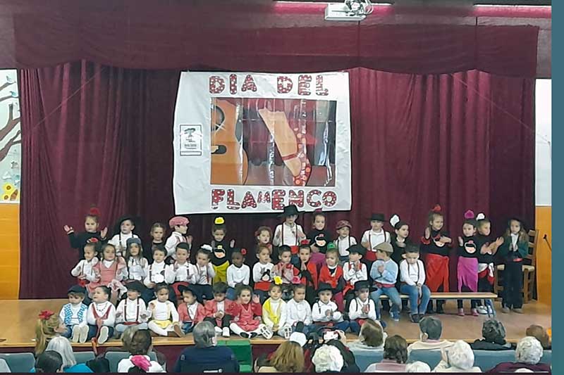 Da del flamenco, Colegio Aurelio Snchez