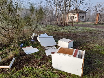 Abandono de enseres en el Cerco