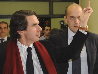 Jos� Mar�a Aznar increp� a un grupo de estudiantes en febrero