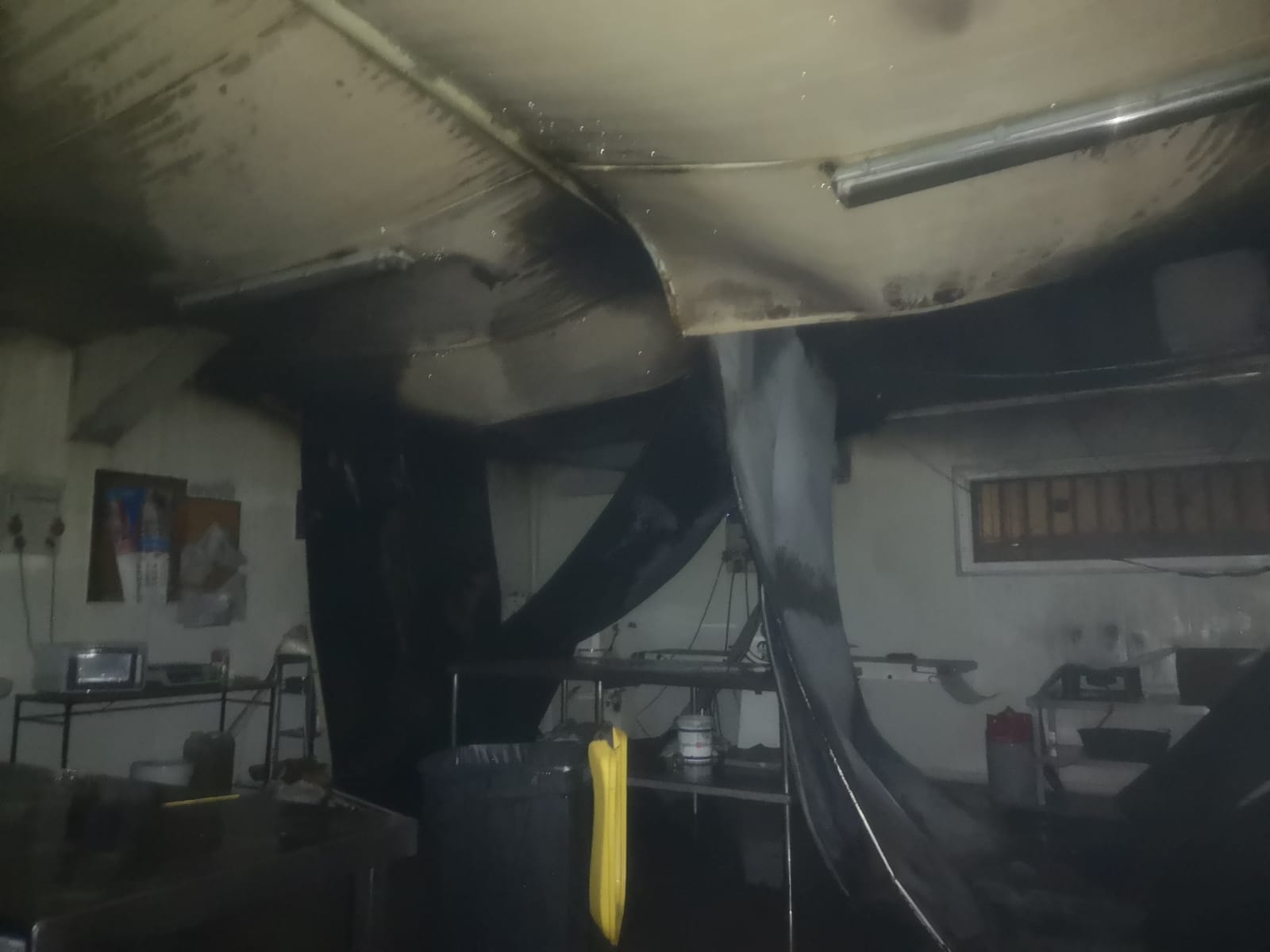 Incendio en un taller mecnico