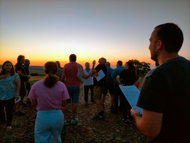 Observación astronómica en Los Pánchez