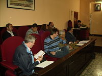 Ana Hernando durante un pleno municipal