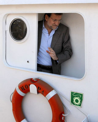 Rajoy en el barco de un narcotraficante gallego