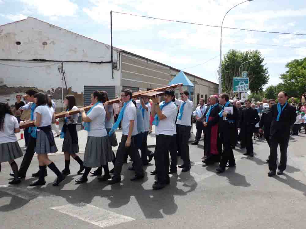 La Cruz de la Juventud recorre Pe�arroya