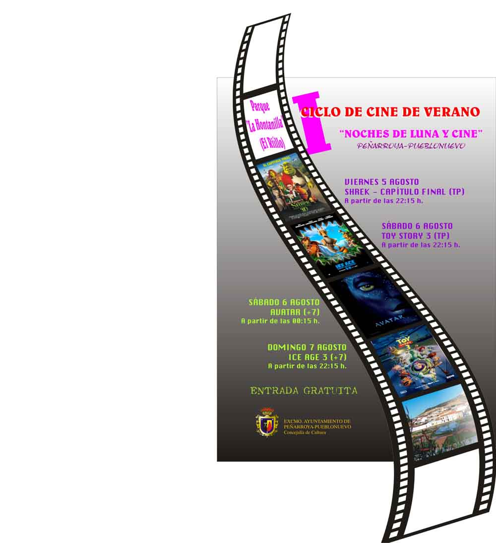 Cine al aire libre para amenizar las noches