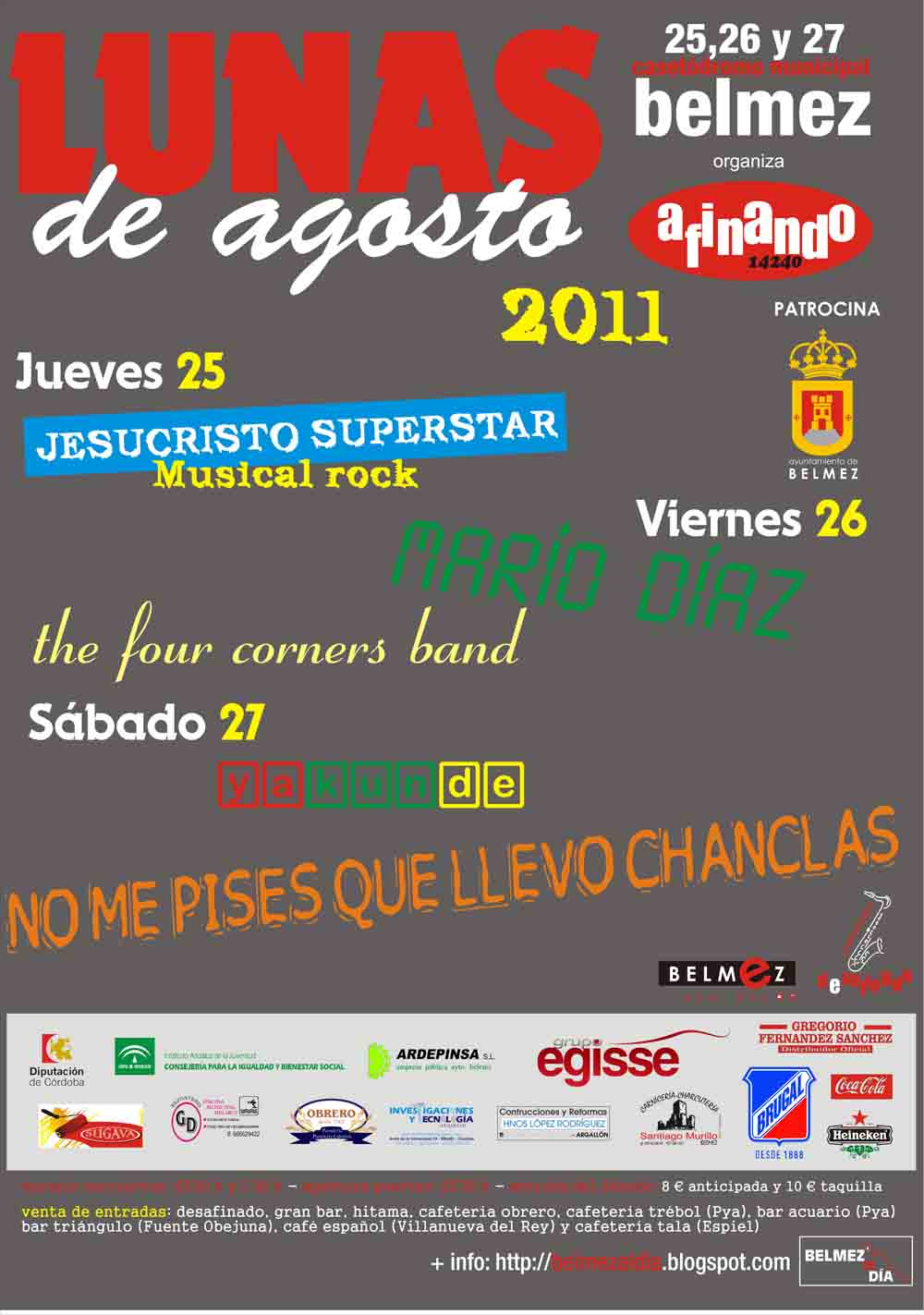 LUNAS DE AGOSTO: 25, 26 Y 27