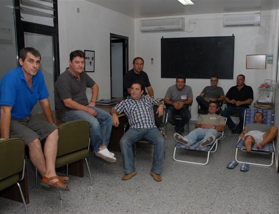 MIneros durante una de sus protestas, foto A.J. Cobos