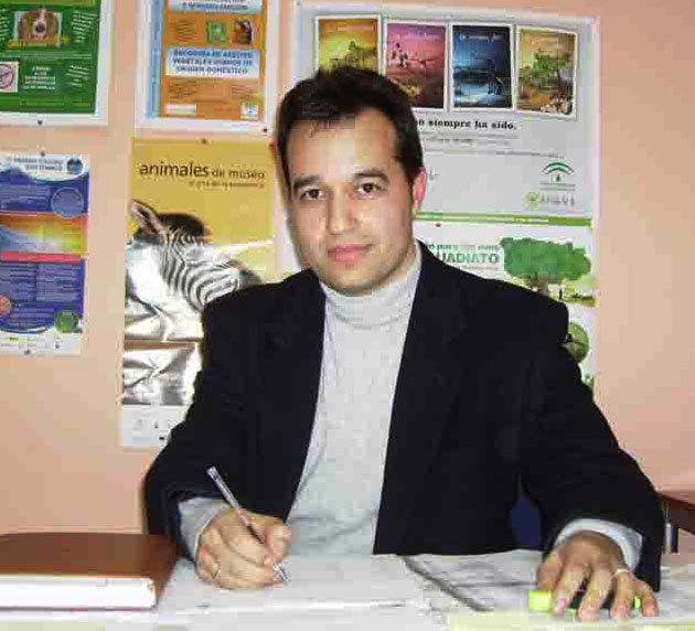 Jos� David R�os cuando era titular de la concejal�a de Medio Ambiente