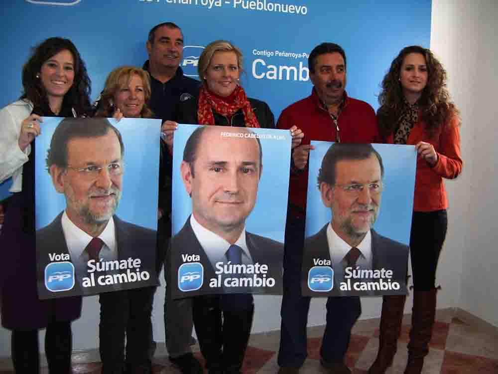 El P P. Pe�arriblense, eligi� su sede para la pega de carteles