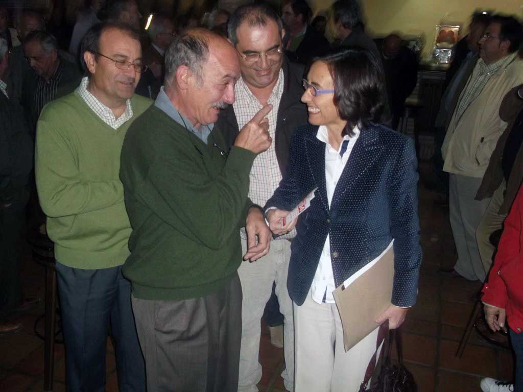 La Ministra  socialista Rosa Aguilar visita El Guadiato