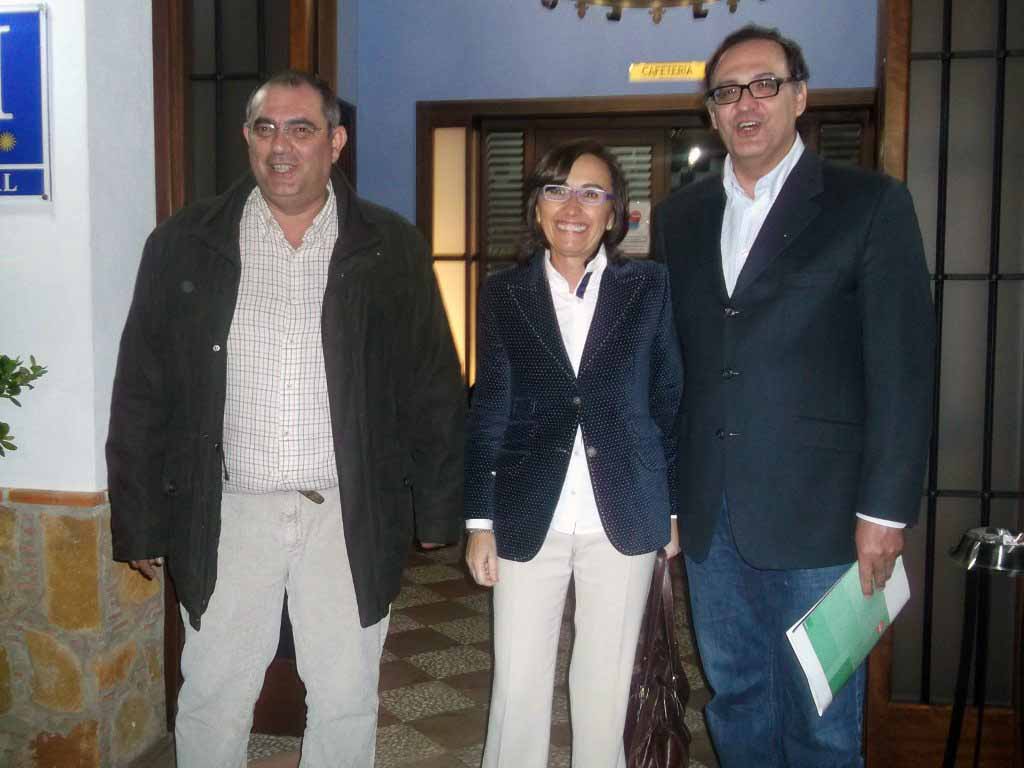 La Ministra  socialista Rosa Aguilar visita El Guadiato