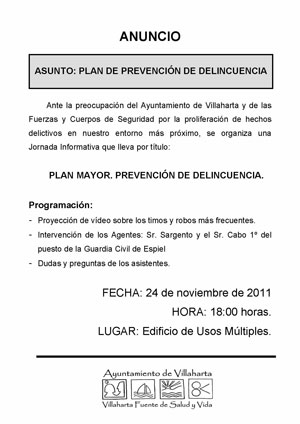 Plan de Prevenci�n de la Delincuencia
