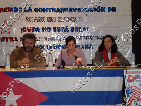 Presentaci�n de la campa�a `Cuba no est� sola`