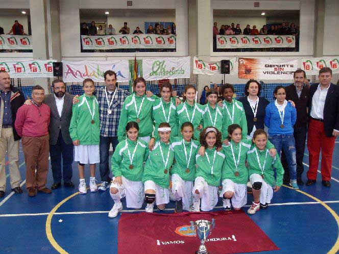 Selecci�n Cordobesa Mini Femenina campeona de Andaluc�a