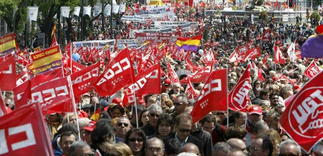 Los sindicatos suspenden la manifestacin prevista para maana