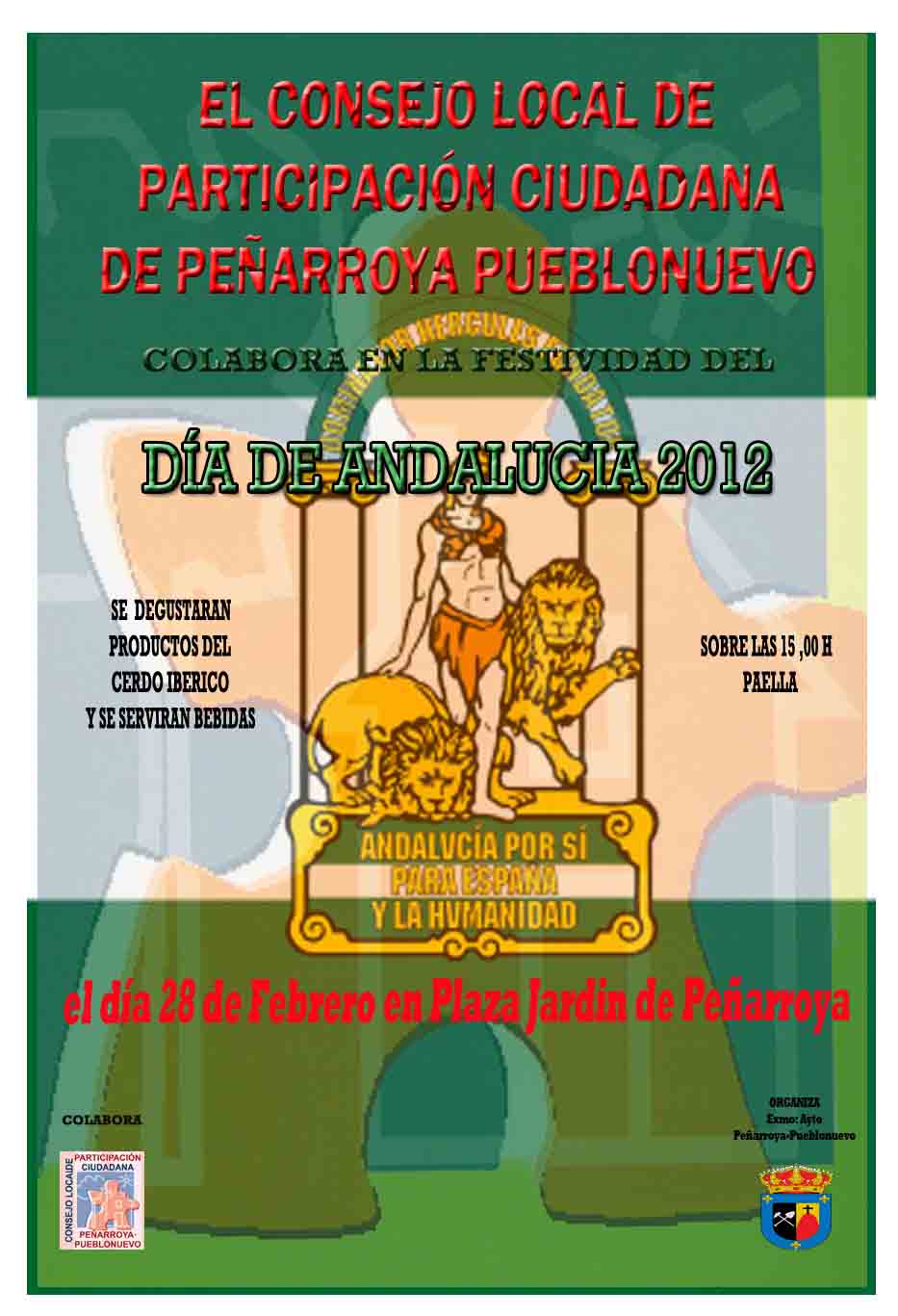 Cartel celebraci�n del d�a de Andaluc�a