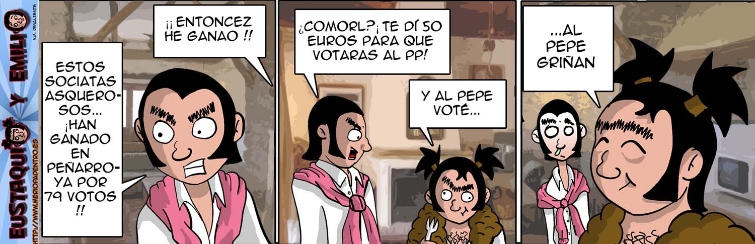 Eustaquio y Emilio, Abril