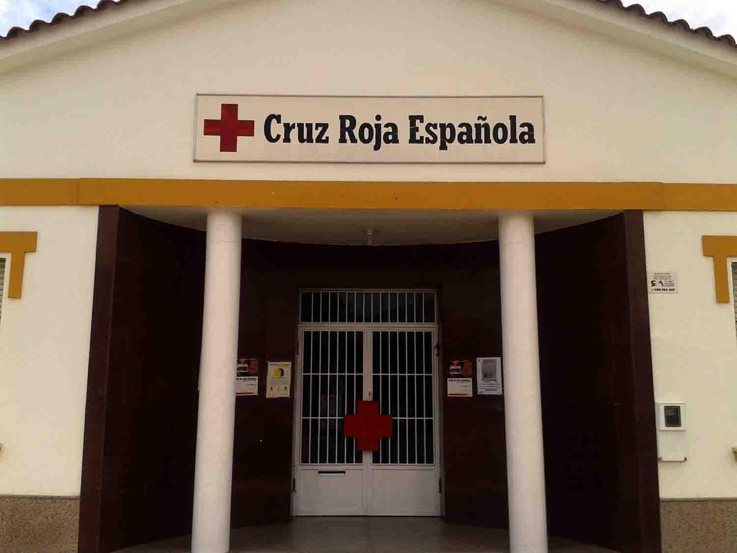 local asamblea de Cruz Roja en el Valle del Guadiato