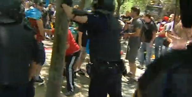 Protesta de mineros en Madrid