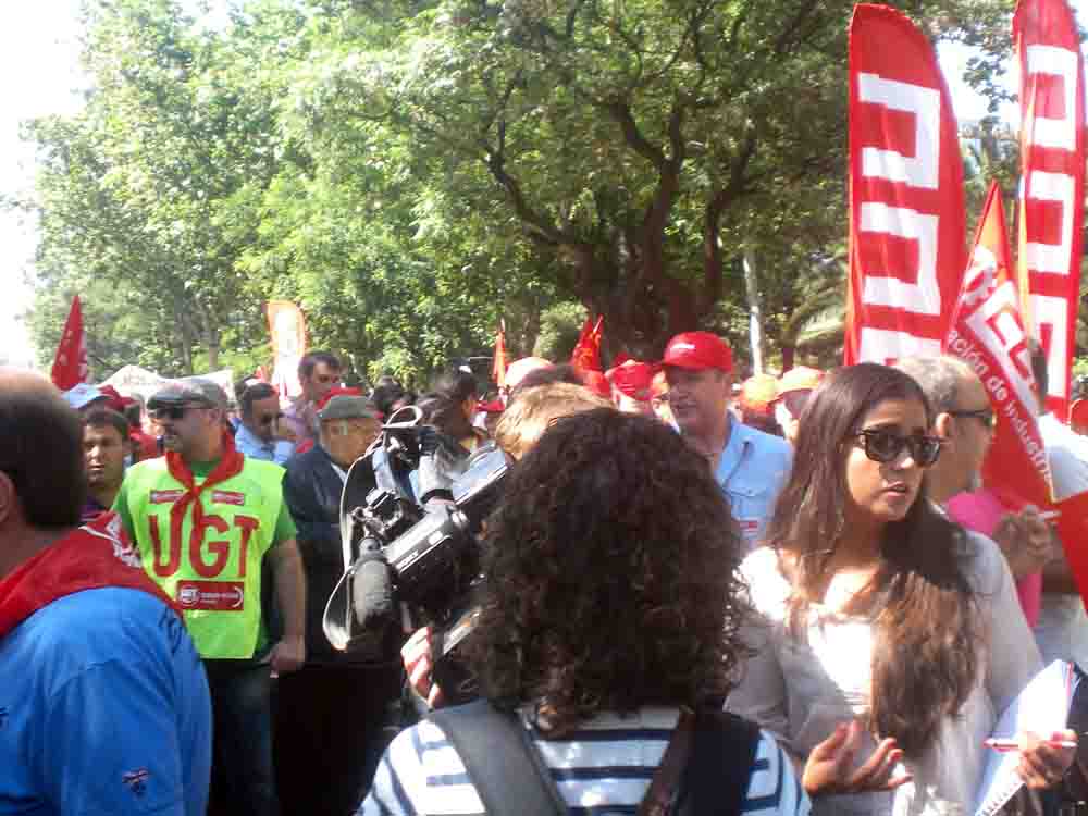 Protesta de mineros en Madrid