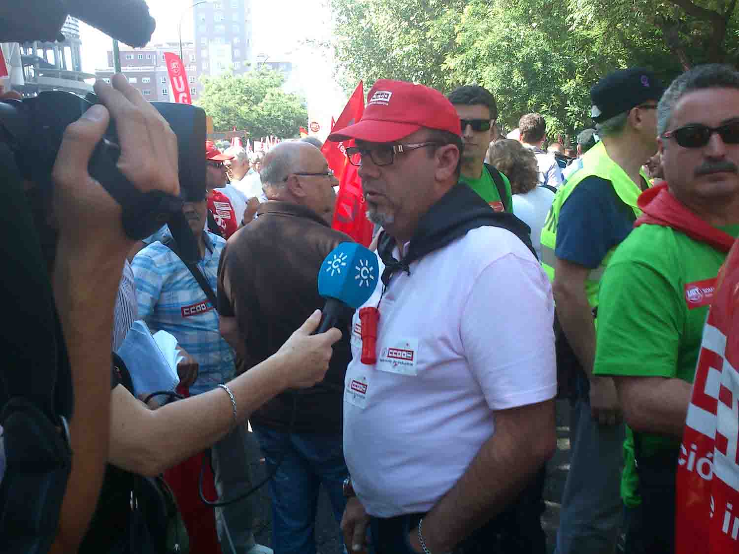 Protesta de mineros en Madrid