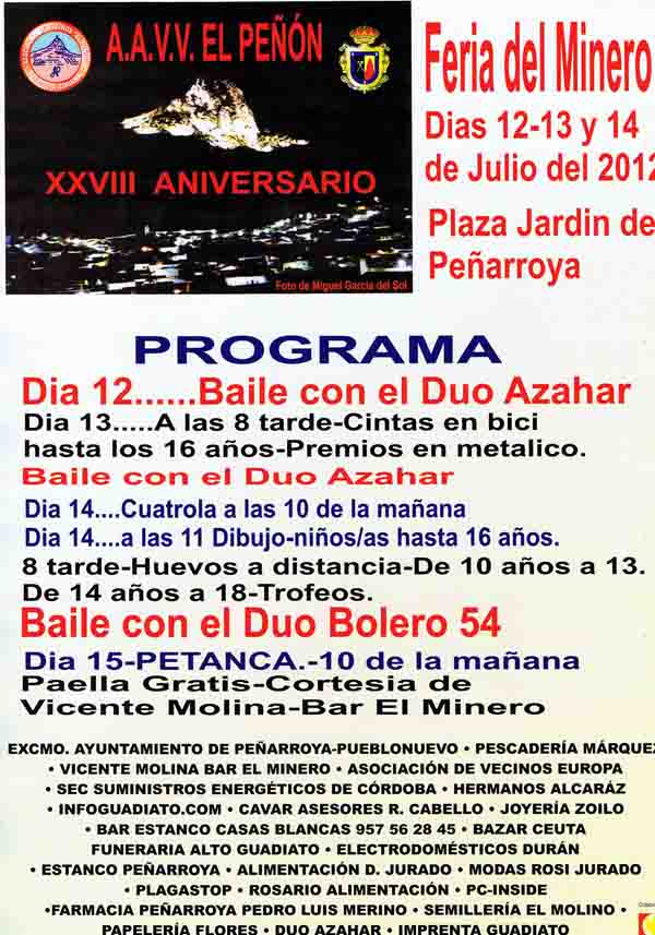 XXVIII edici�n de la Feria del Minero en Pe�arroya