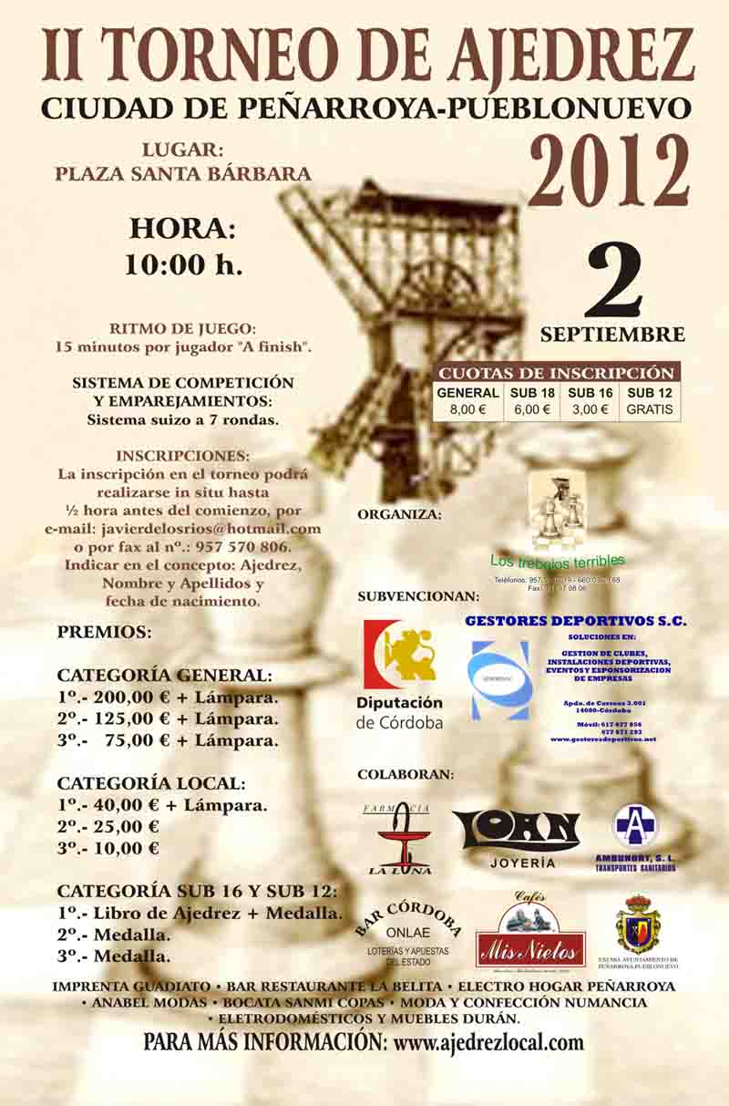 II Torneo de ajedrez ciudad de Pe�arroya
