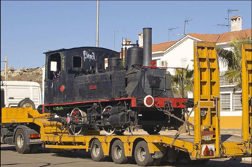  La locomotora sale de Pe�arroya y llega restaurada