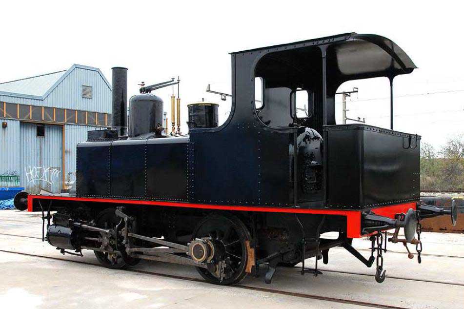  La locomotora sale de Pe�arroya y llega restaurada