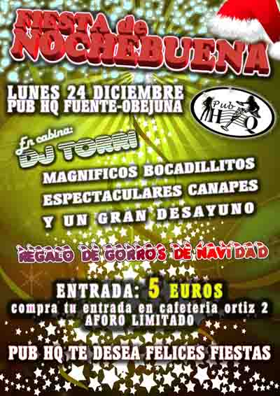     Fiesta de Nochebuena en Pub HQ