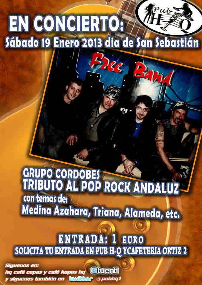 Free Band en concierto en Pub “HQ”