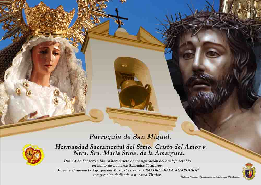 Inauguraci�n del azulejo retablo colocado en la Parroquia de San Miguel