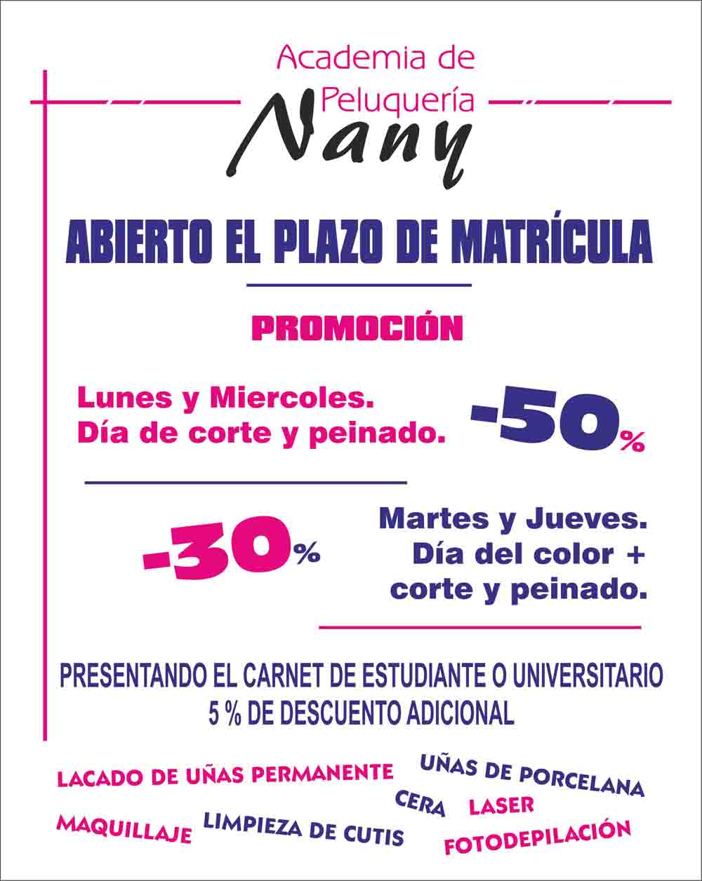 Academia de peluquer�a Nany