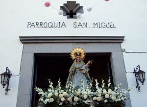 La Patrona visita las parroquias de Pe�arroya