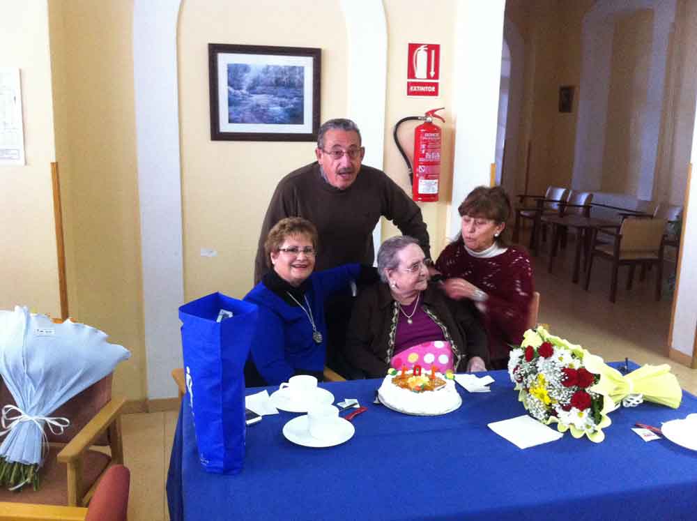 Almudena Carmona durante su cumpolea�os