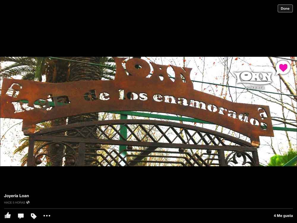 Reja de los enamorados de joyer�a Loan