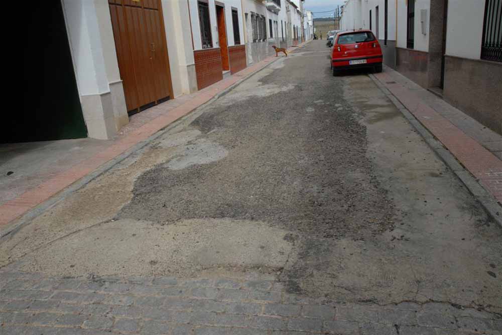 Calle en mal estado