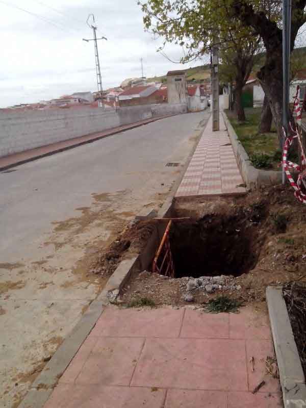Rotura de una tuber�a hace dos semanas