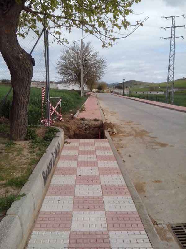 Rotura de una tuber�a hace dos semanas